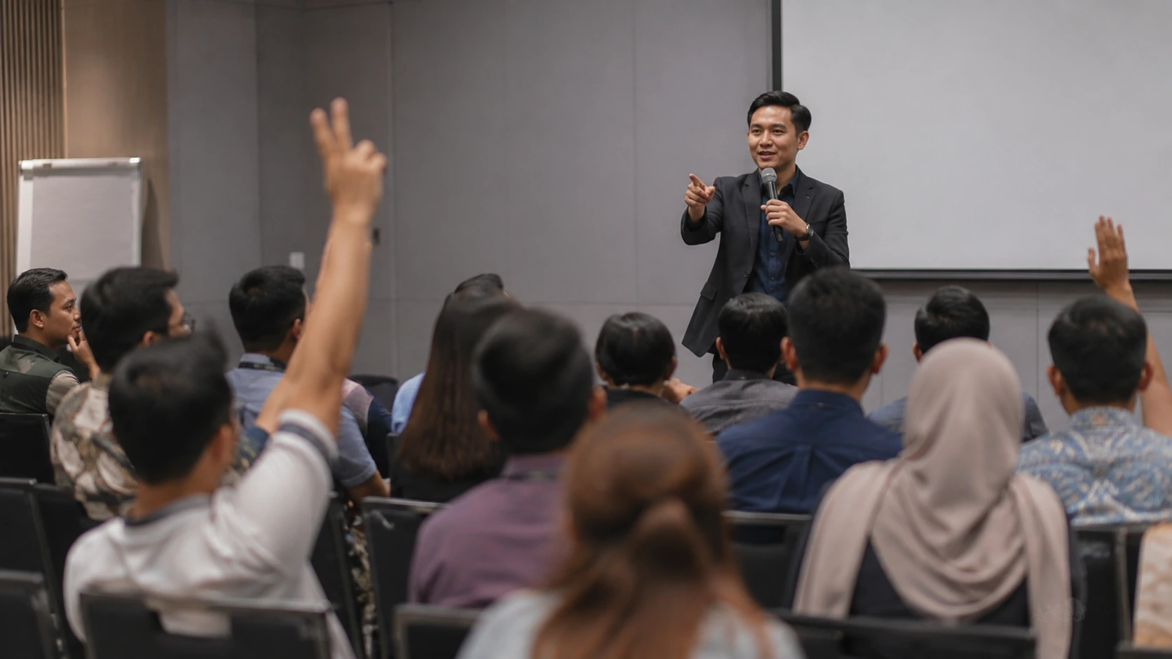 audience engagement dalam presentasi profesional